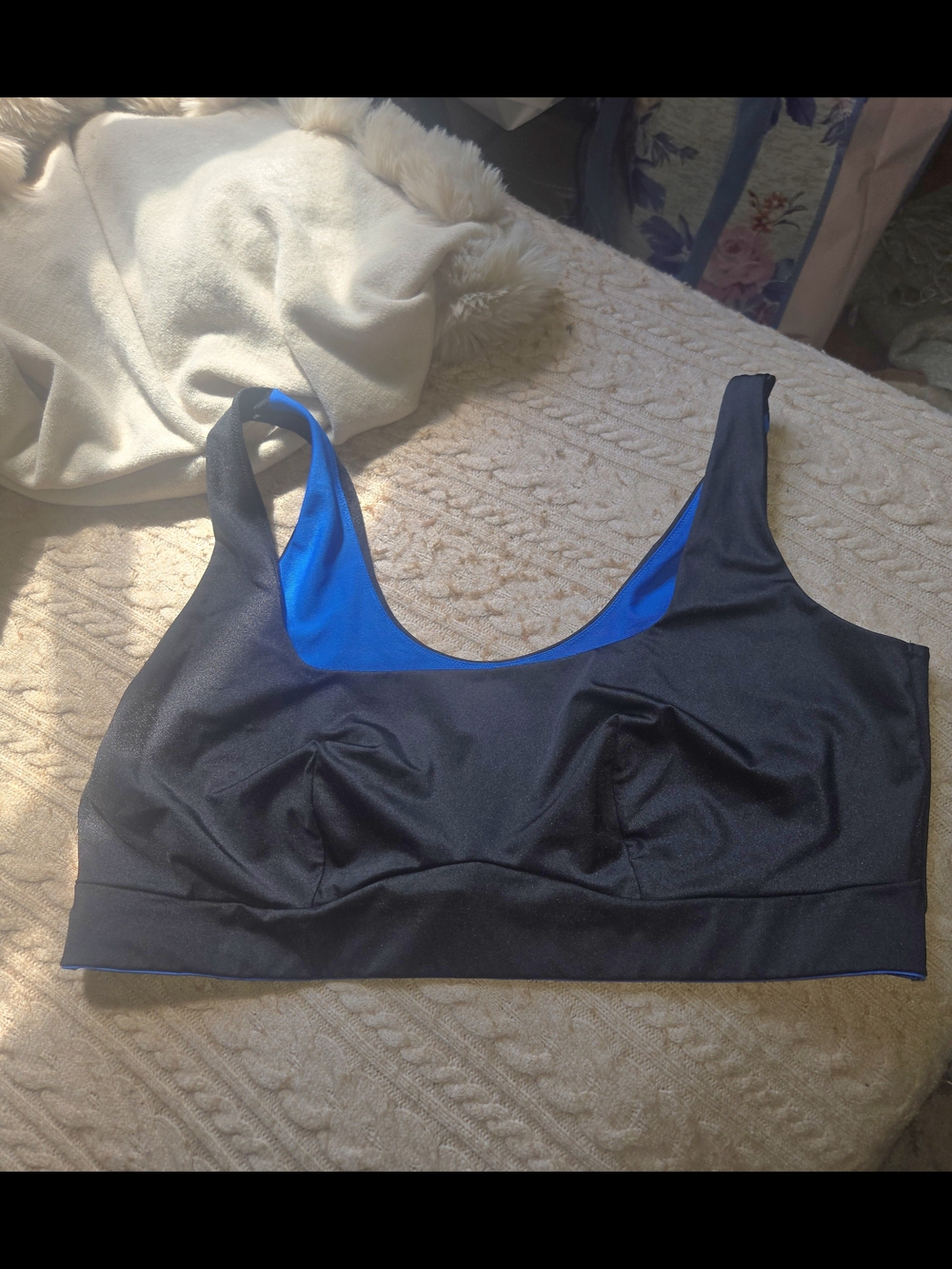 Yitty By Lizzo And Fabletics Black & Blue Bra Plus
